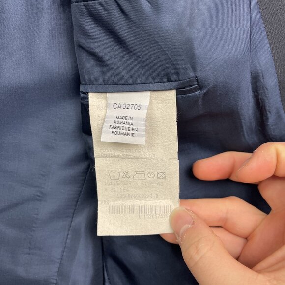 Baumler Blazer Jacket Sports Coat Mens Sz 48 Black / Dark Blue Formal Read - Picture 11 of 16